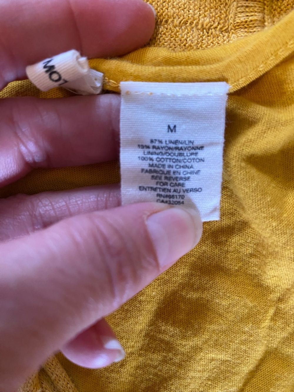 Anthropologie Moth Mustard Yellow Linen Cotton Midi Dress Womens M Faux Wrap - Picture 7 of 7